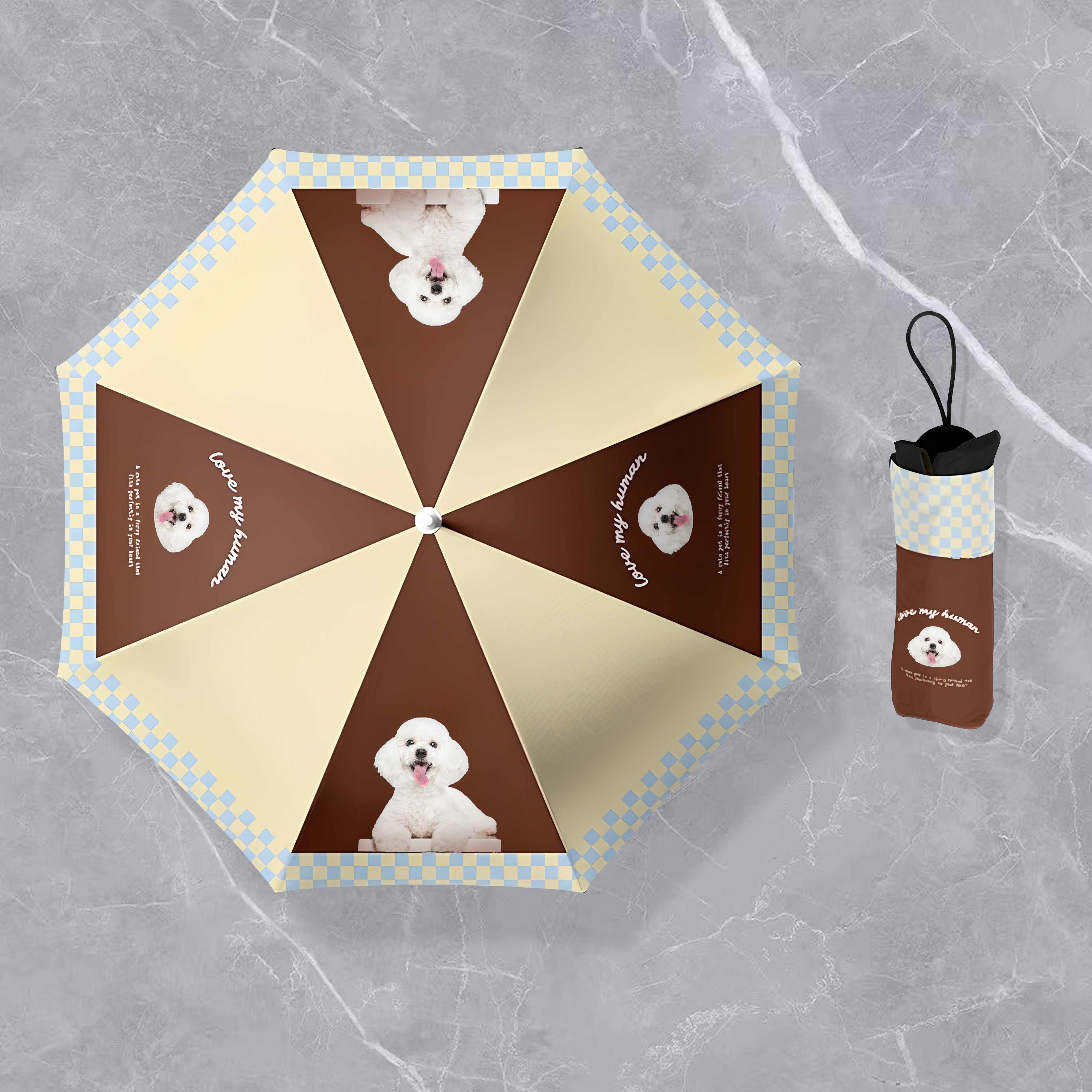 「ティラミス」カスタマイズペット写真晴雨傘-welikecustom-MJ