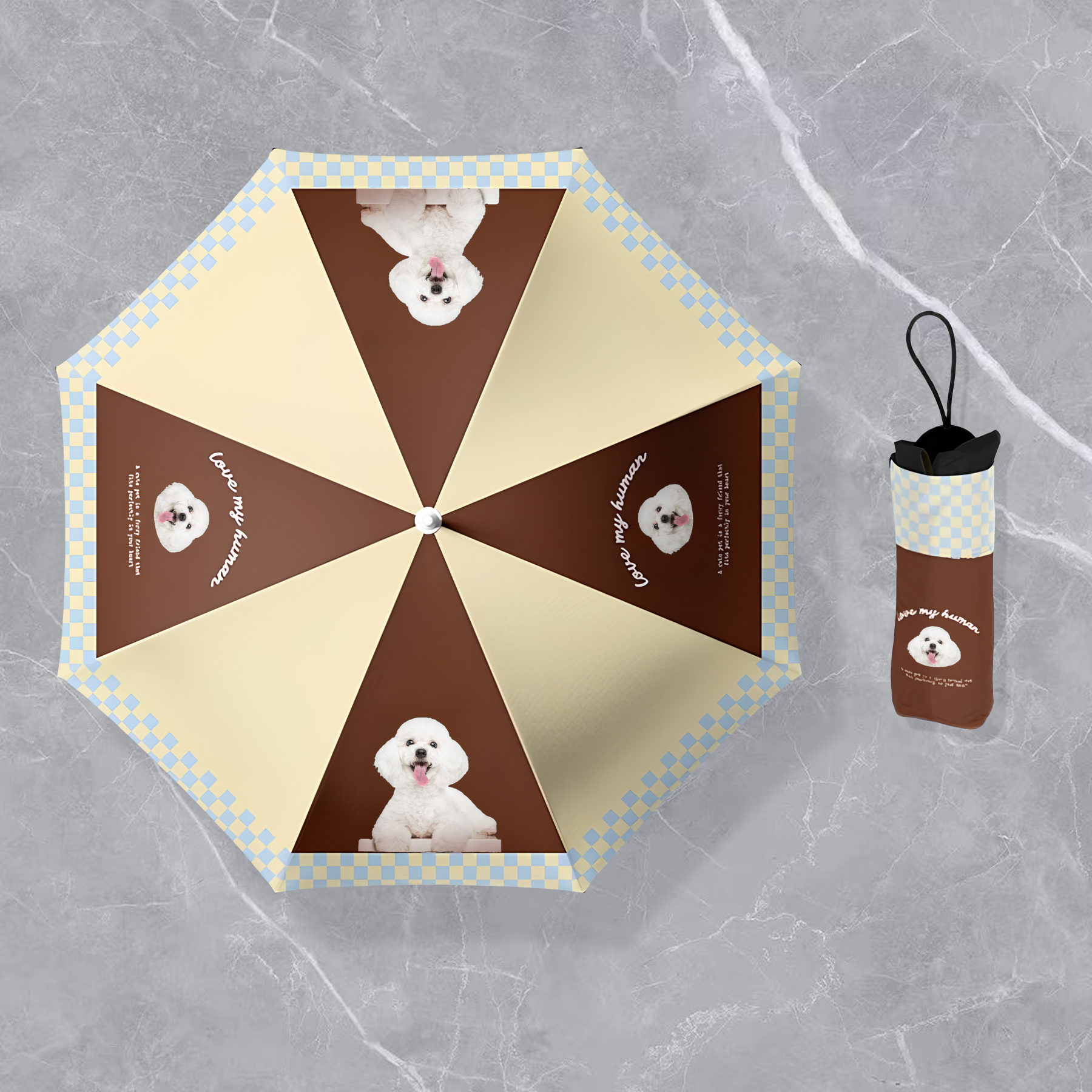 「ティラミス」カスタマイズペット写真晴雨傘-welikecustom-MJ