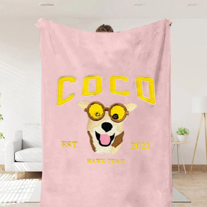 カスタマイズされた印刷プロセスのペット写真ブランケット-welikecustom-MJ