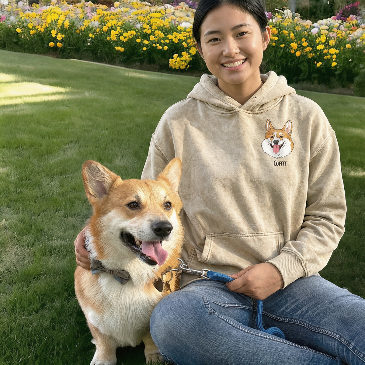 【名入れ・イラスト入り】オーダーメイド ペット肖像 スウェット・パーカー・Tシャツ ｜ 愛犬・愛猫デザイン ギフト