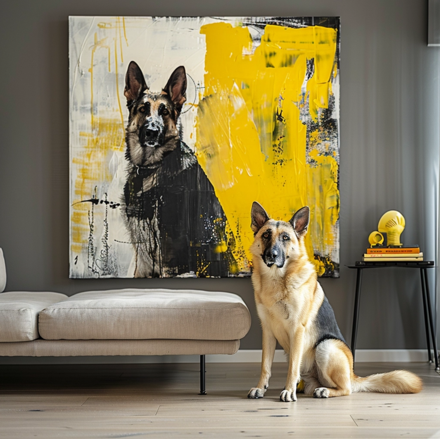 グラフィティ「雨の中の銀杏」キャンバス-welikecustom-MJ