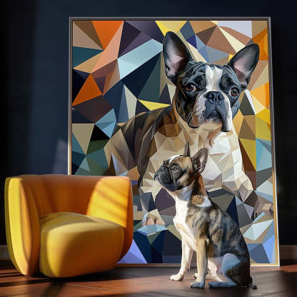 キュービズムアート - 幾何学キャンバス-welikecustom-MJ