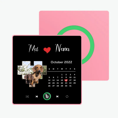 音楽再生可能 ペット写真冷蔵庫マグネットD - 毎日聴ける思い出のプレイヤー