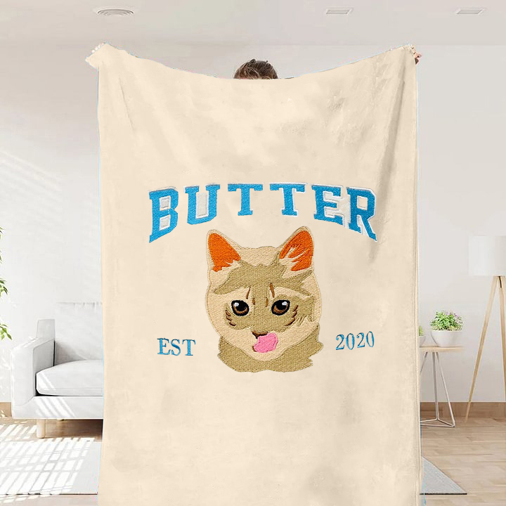 カスタマイズされた印刷プロセスのペット写真ブランケット-welikecustom-MJ