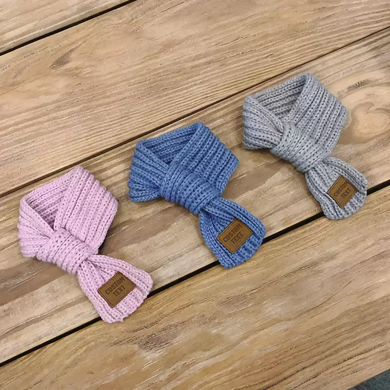 カスタマイズされたペットの名前が入ったシンプルなペットスカーフ-welikecustom-MJ