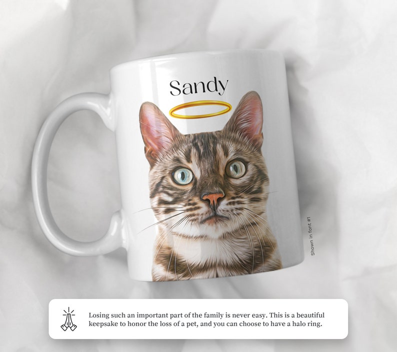 名前入りカスタムペットポートレートマグ、パーソナライズされたペットの顔のコーヒーマグ、ペットの死を偲んで-welikecustom-MJ
