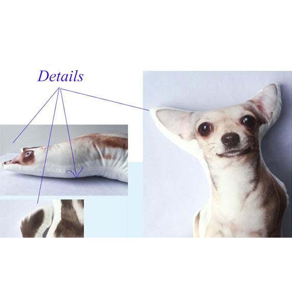 カスタム犬用フェイスピロー、カスタムシェイプピロー、写真ピローパーソナライズされた猫犬用クッション-welikecustom-MJ