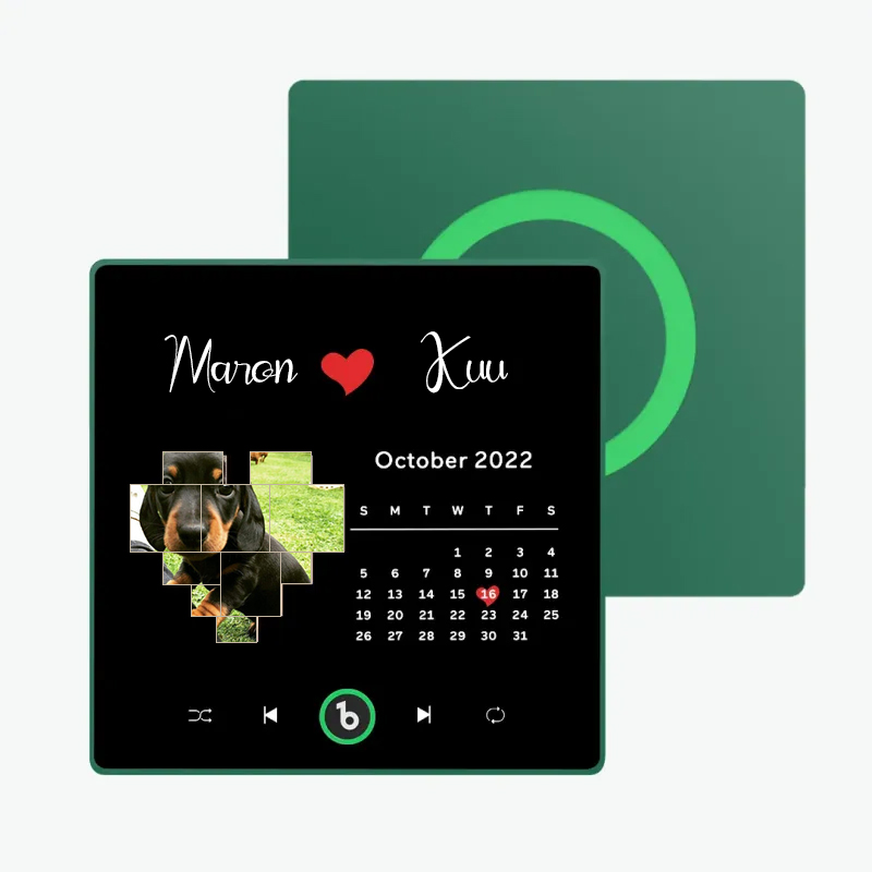 音楽再生可能 ペット写真冷蔵庫マグネットD - 毎日聴ける思い出のプレイヤー