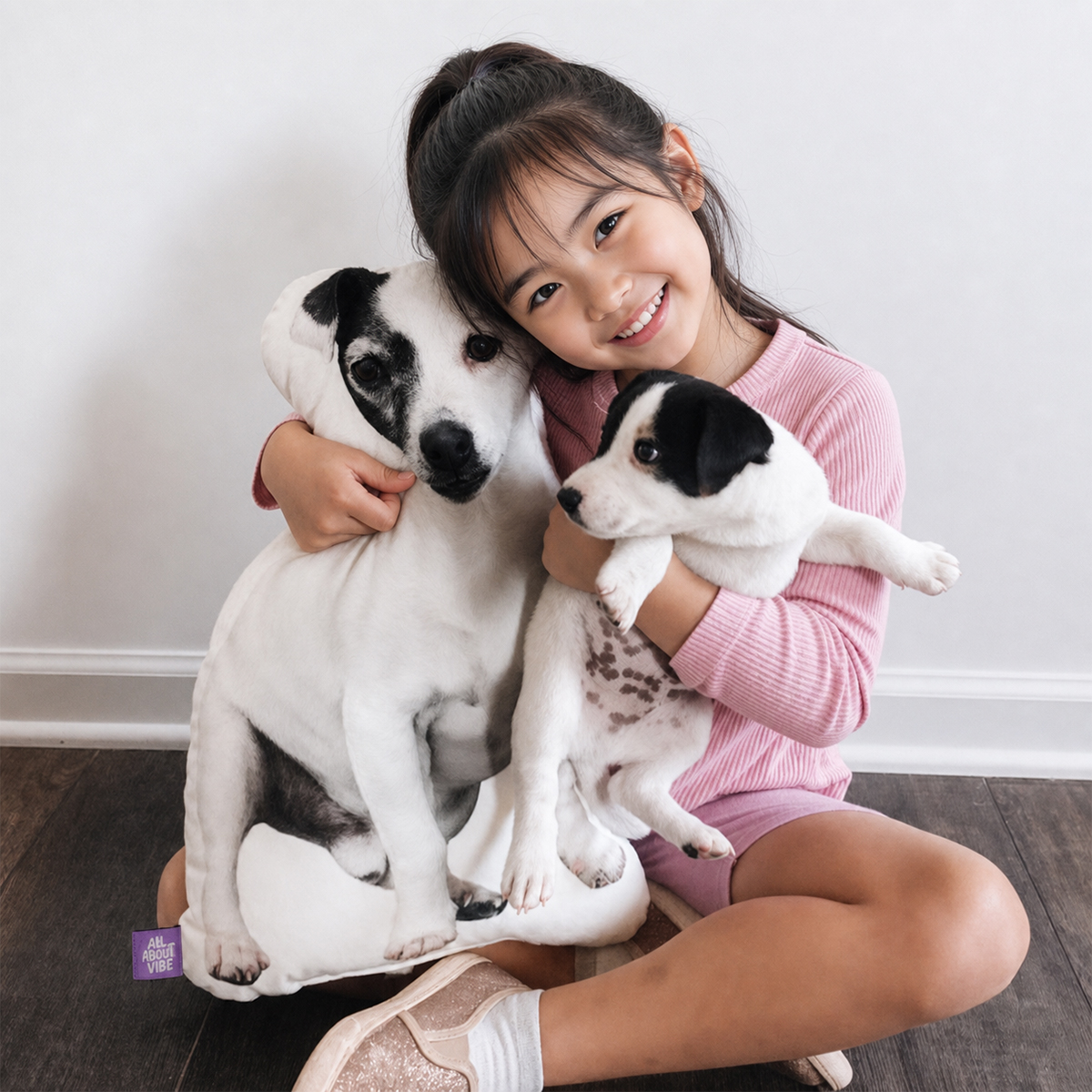 【写真カスタム】愛犬シルエットそのまま！オーダーメイド犬型クッション｜ギフト・メモリアルに