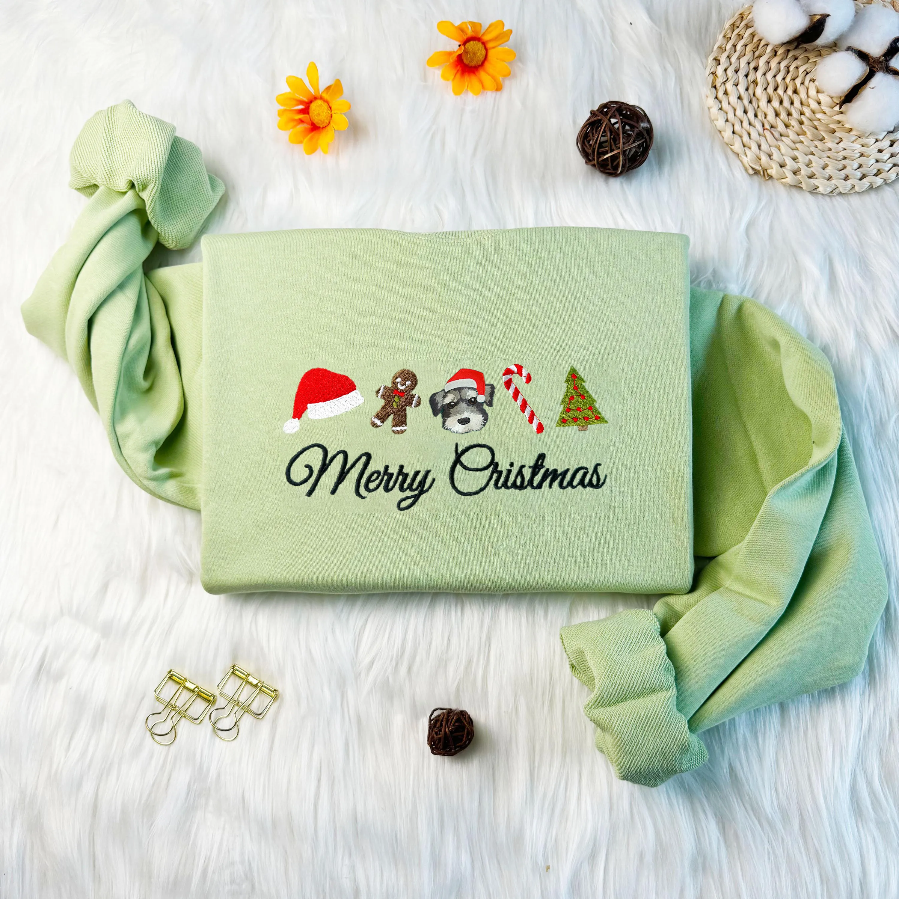 オーダーメイドペットフォトチャーム刺繍シリーズ Tシャツ、スウェット、パーカー-welikecustom-MJ