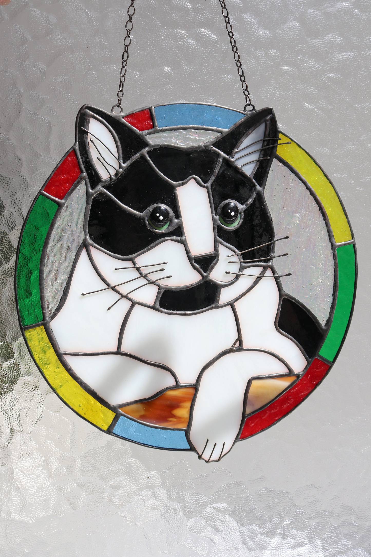 カスタム猫肖像アートサンキャッチャー、ペットオーナメントメモリアルアクリル-welikecustom-MJ