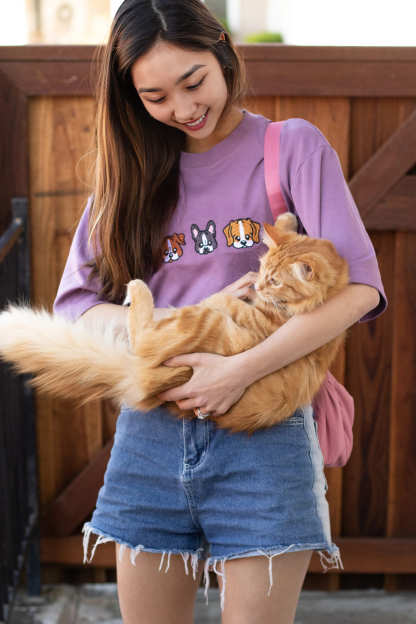 カスタム刺繡漫画ペットポートレートTシャツ、トレーナー、パーカ-welikecustom-MJ