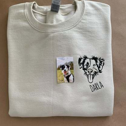 ペットの写真をプリントしたカスタムTシャツ、スウェットシャツ、パーカー-welikecustom-MJ