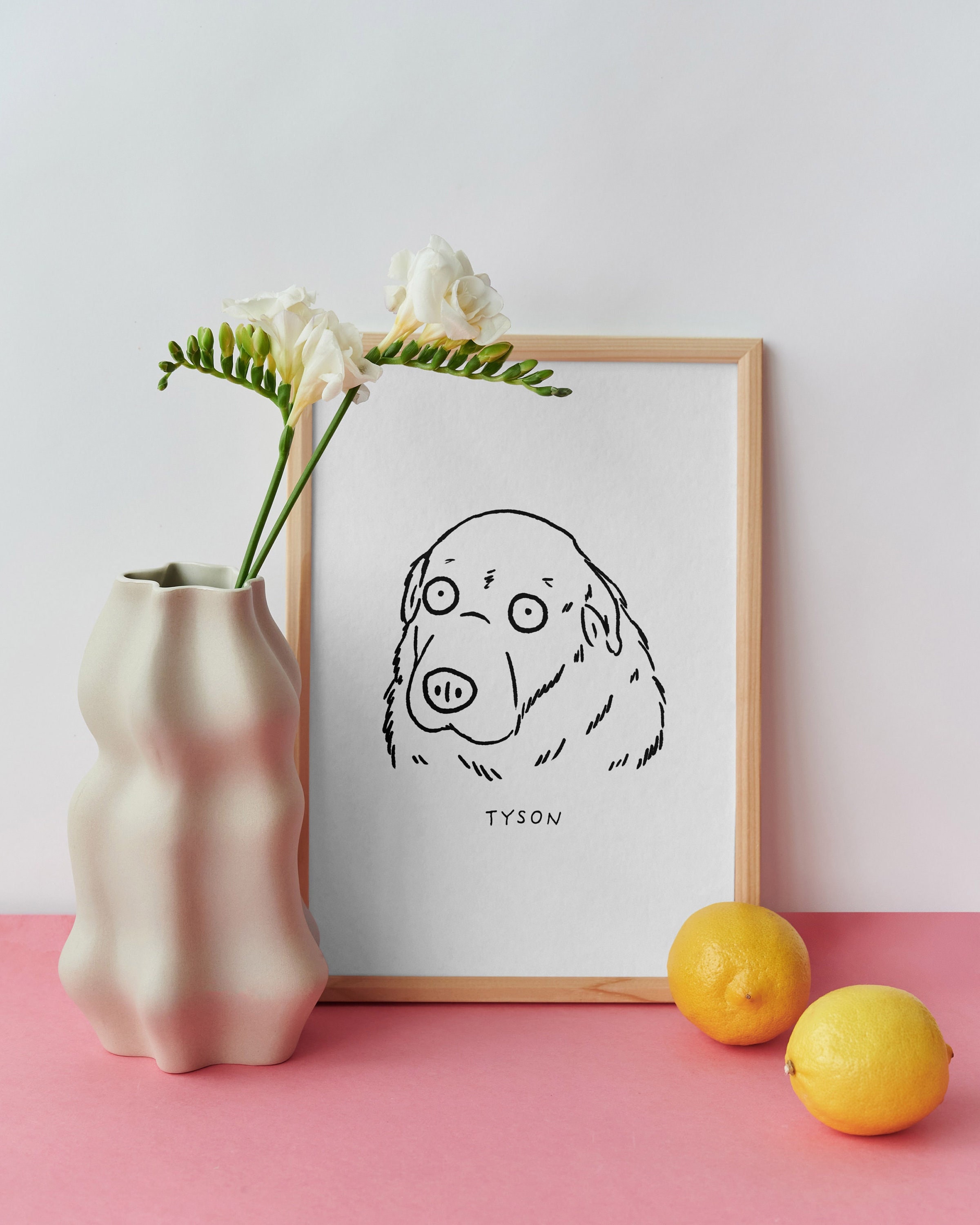 カスタム醜いペットの肖像画アートキャンバスカスタムペットの肖像画アート-welikecustom-MJ