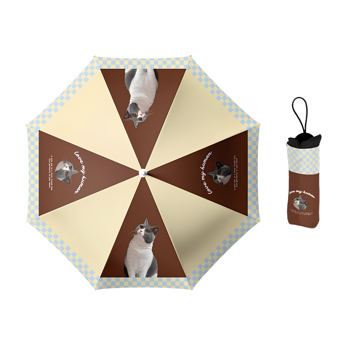 「ティラミス」カスタマイズペット写真晴雨傘-welikecustom-MJ