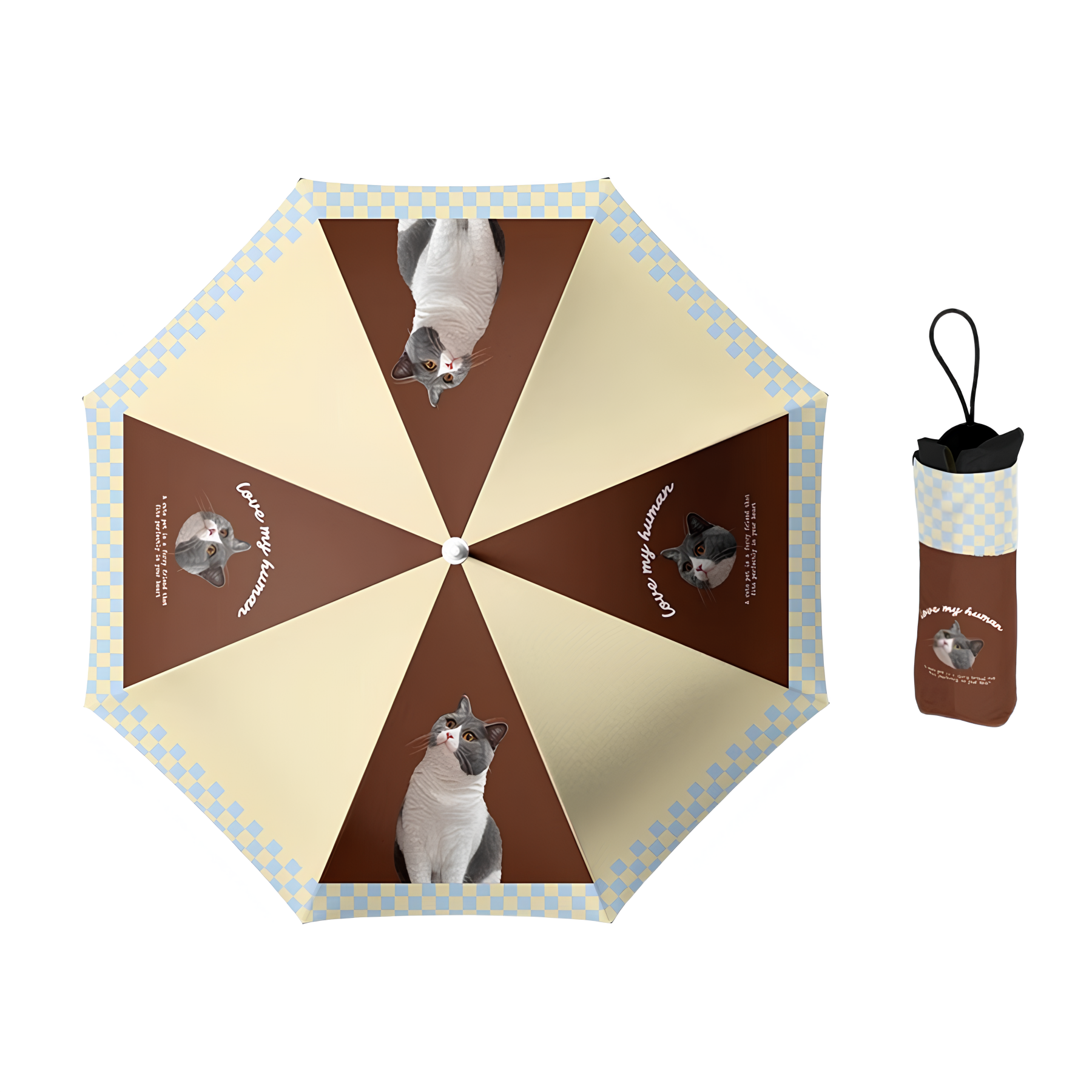 「ティラミス」カスタマイズペット写真晴雨傘-welikecustom-MJ