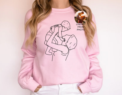 袖にカスタム名を入れた、カスタム写真刺繍スウェットシャツ、パーカー、Tシャツ-welikecustom-MJ