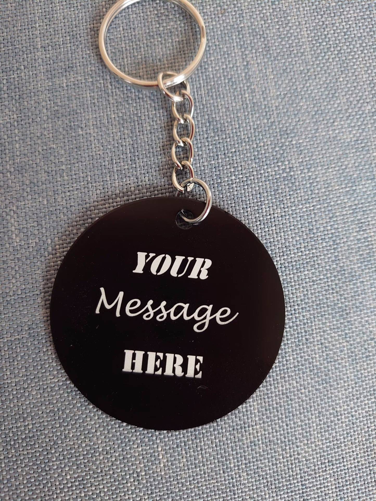 高品質レーザー彫刻メタルパーソナライズペットキーリング-welikecustom-MJ