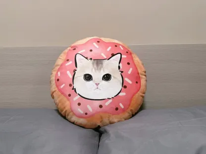 オーダーメイドのペット手描き風ドーナツクッション-welikecustom-MJ