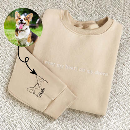 袖には個性的なペットの耳が刺繡されたtシャツ、犬猫の耳がついてい-welikecustom-MJ