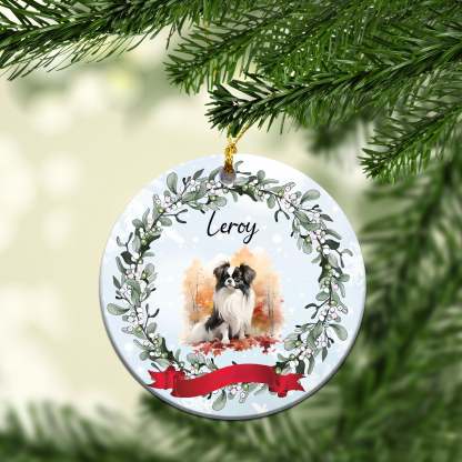 パーソナライズされたペットの秋のカスタムセラミックオーナメント-welikecustom-MJ