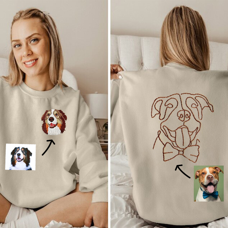 M・U SPORTS スポーツバッグ アイボリー 犬の顔刺繍 M・U SPORTS MU SPORTS MU スポーツ 相良刺繍トンネルモチーフ