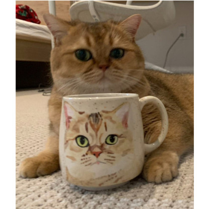 手描きペットカスタムマグ 猫マグ 犬マグ ペットマグ-welikecustom-MJ