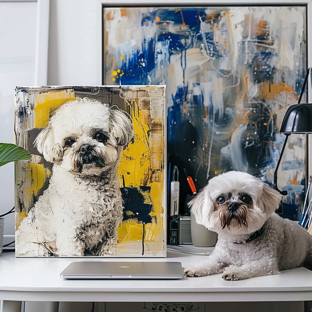 グラフィティ「雨の中の銀杏」キャンバス-welikecustom-MJ