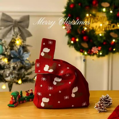 クリスマスの手織りギフトバッグ-welikecustom-MJ