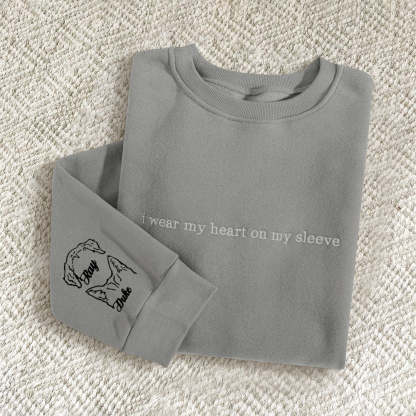 袖には個性的なペットの耳が刺繡されたtシャツ、犬猫の耳がついてい-welikecustom-MJ