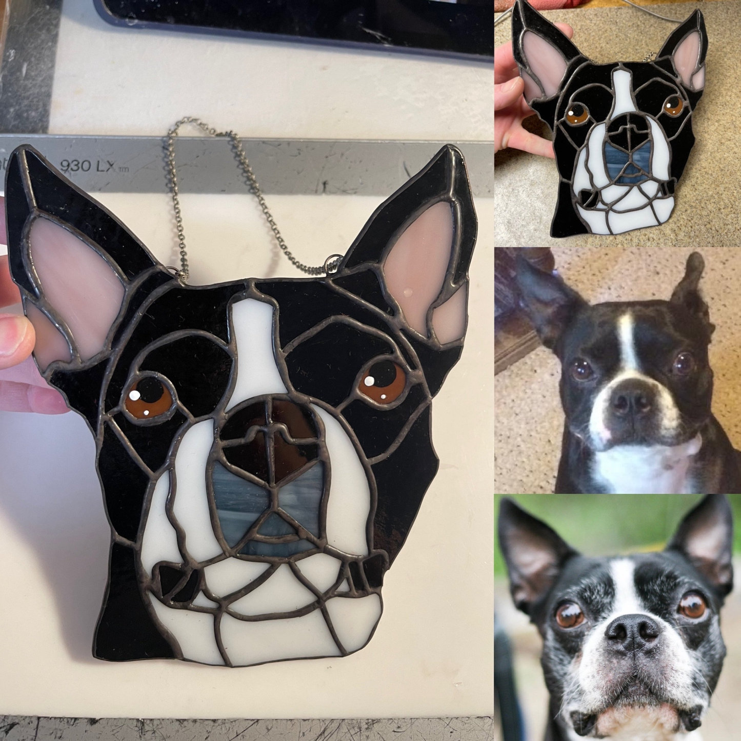 カスタムペットポートレート犬猫染色アクリルサンキャッチャー装飾-welikecustom-MJ