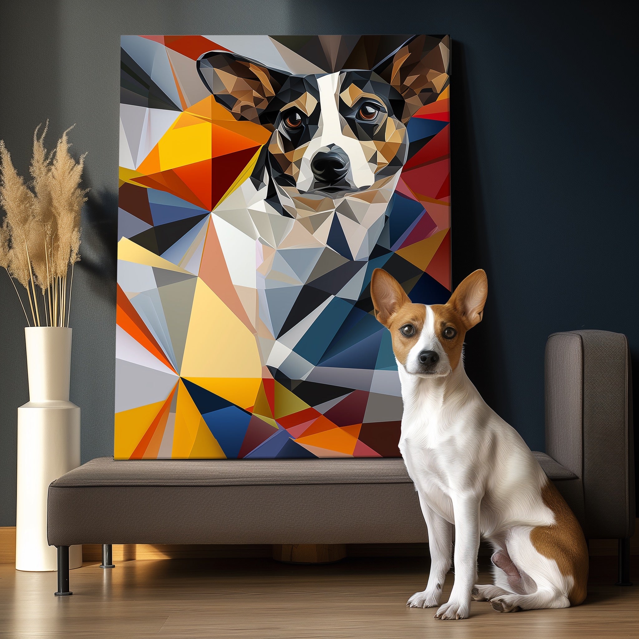 キュービズムアート - 幾何学キャンバス-welikecustom-MJ