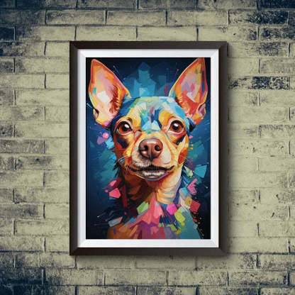 モダン墨アート風 ペット似顔絵-welikecustom-MJ