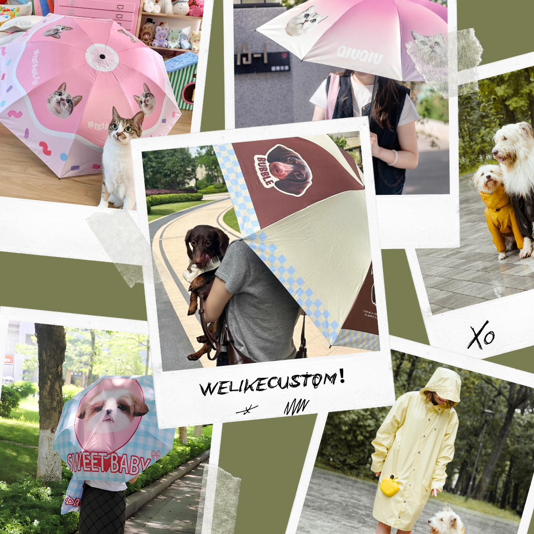 雨粒 ペットフォト傘 東京-WELIKECUSTOM