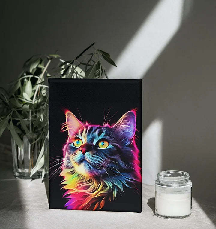 ポップカラースタイルカスタムペット肖像キャンバス-welikecustom-MJ