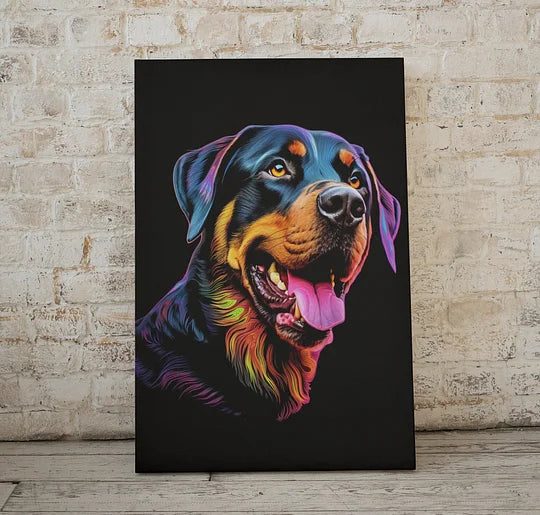 ポップカラースタイルカスタムペット肖像キャンバス-welikecustom-MJ