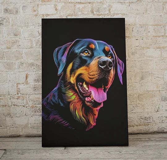 ポップカラースタイルカスタムペット肖像キャンバス-welikecustom-MJ