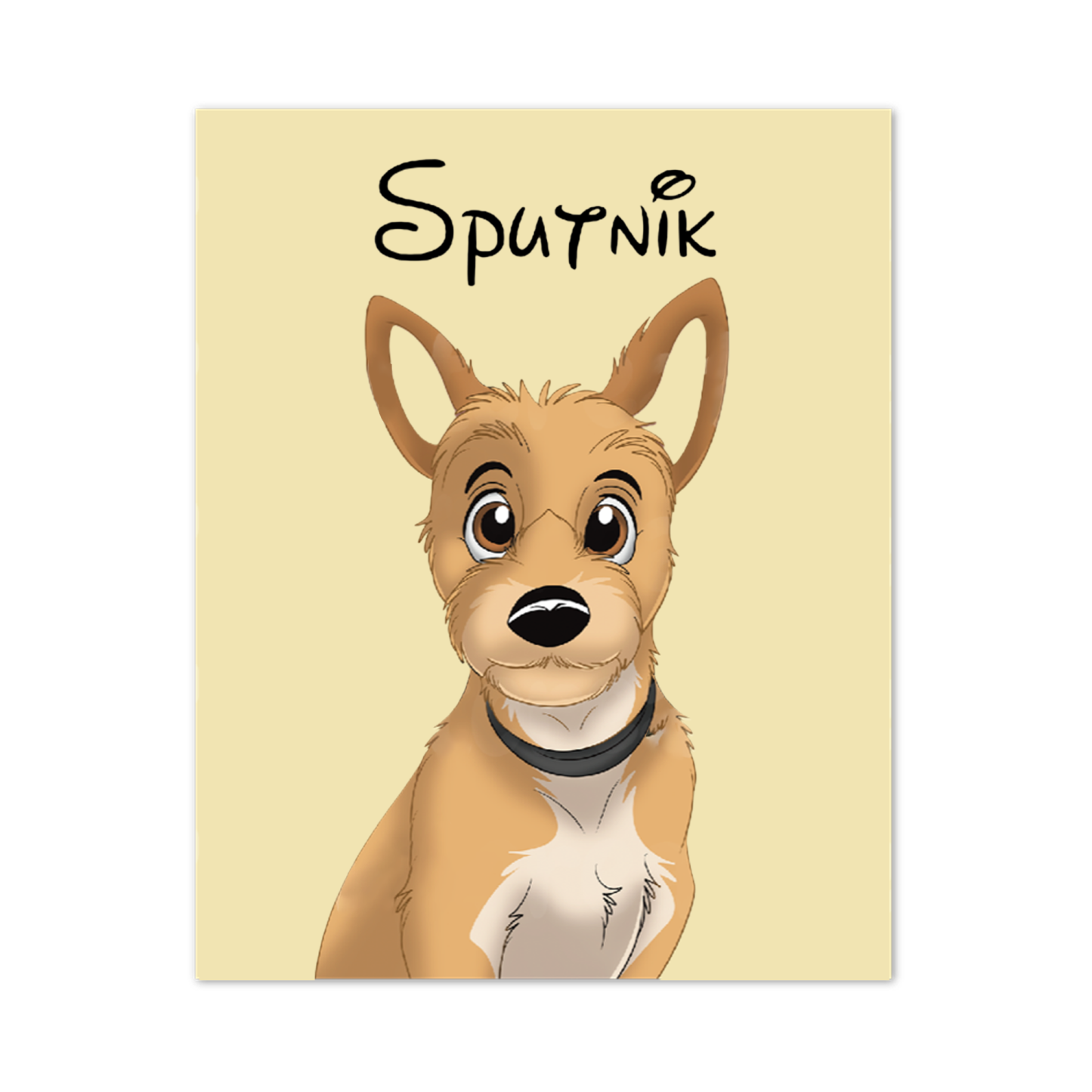 カスタム手描き漫画ペットポートレートキャンバス-welikecustom-MJ