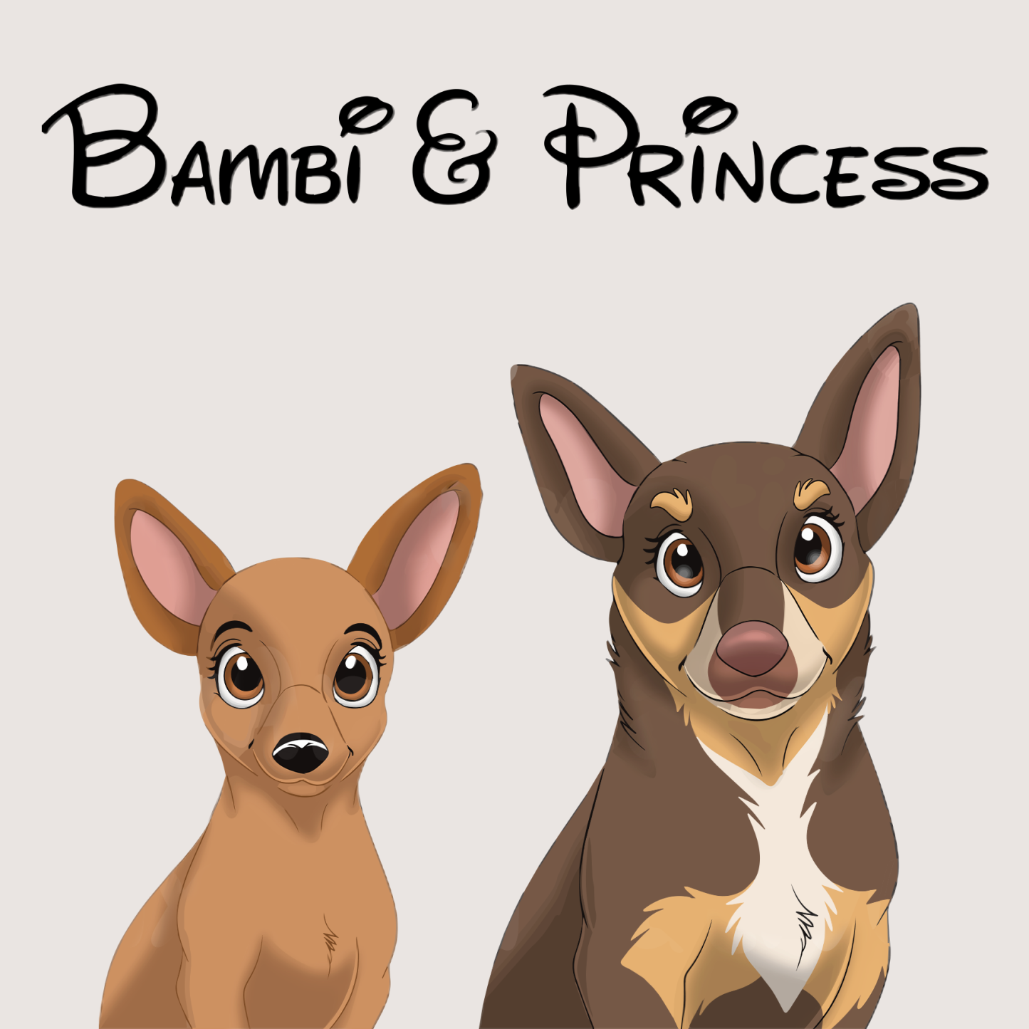 カスタム手描き漫画ペットポートレートキャンバス-welikecustom-MJ