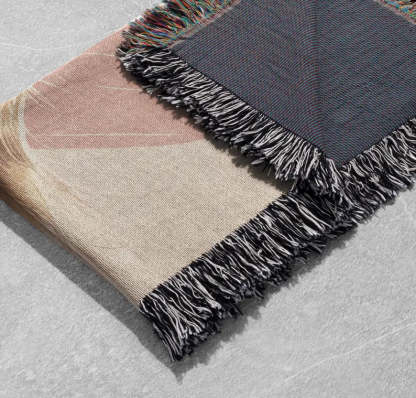 ペットの写真入りカスタム織りブランケット