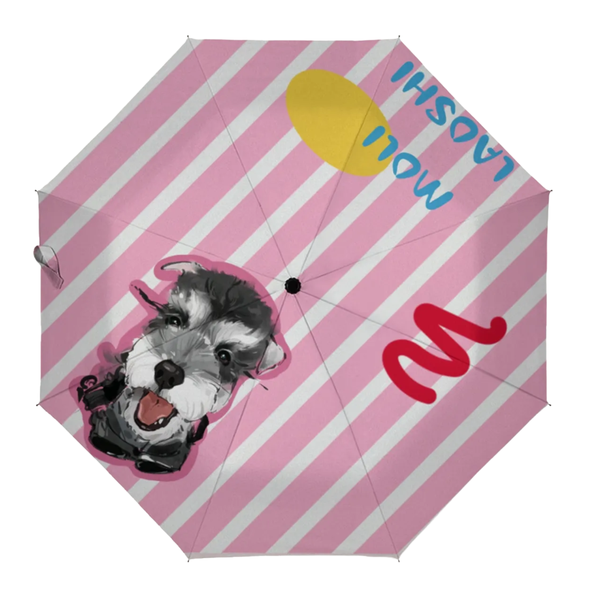 手描き風のカスタムペット写真晴雨傘-welikecustom-MJ