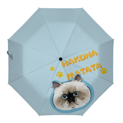 手描き風のカスタムペット写真晴雨傘-welikecustom-MJ