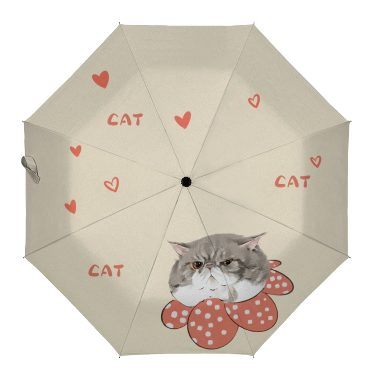 手描き風のカスタムペット写真晴雨傘-welikecustom-MJ