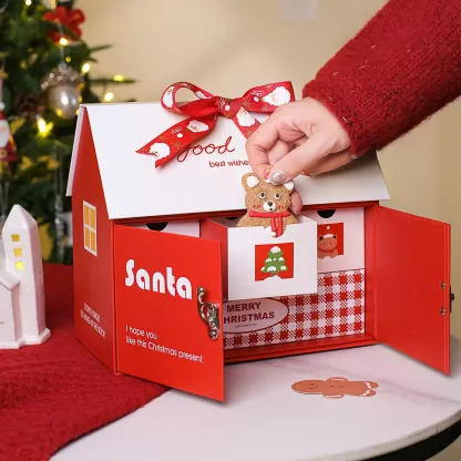 クリスマスの2階建ての家の形をしたギフトボックス – welikecustom クリスマスの2階建ての家の形をしたギフトボックス – welikecustom