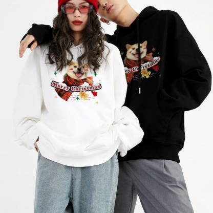 ペットの写真を入れた T シャツ、スウェットシャツ、パーカーのカスタマイズされたクリスマス コレクション-welikecustom-MJ