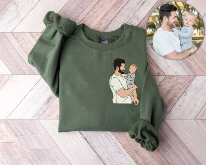 💖家族の服装💖パーソナライズされたカラフルな写真のカスタムスウェットシャツ-welikecustom-MJ