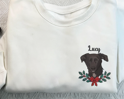 カスタムペット刺繡クリスマスレイ名前シリーズTシャツ、トレーナー、パーカ-welikecustom-MJ