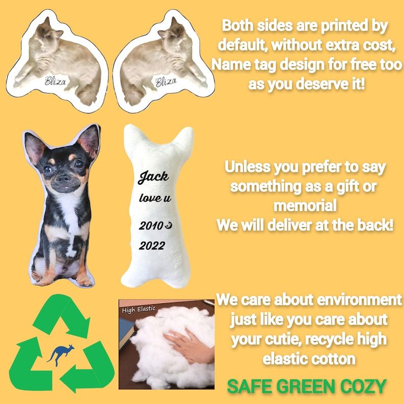 醜いペットの枕 カスタム 3D ペット肖像画 クッション-welikecustom-MJ