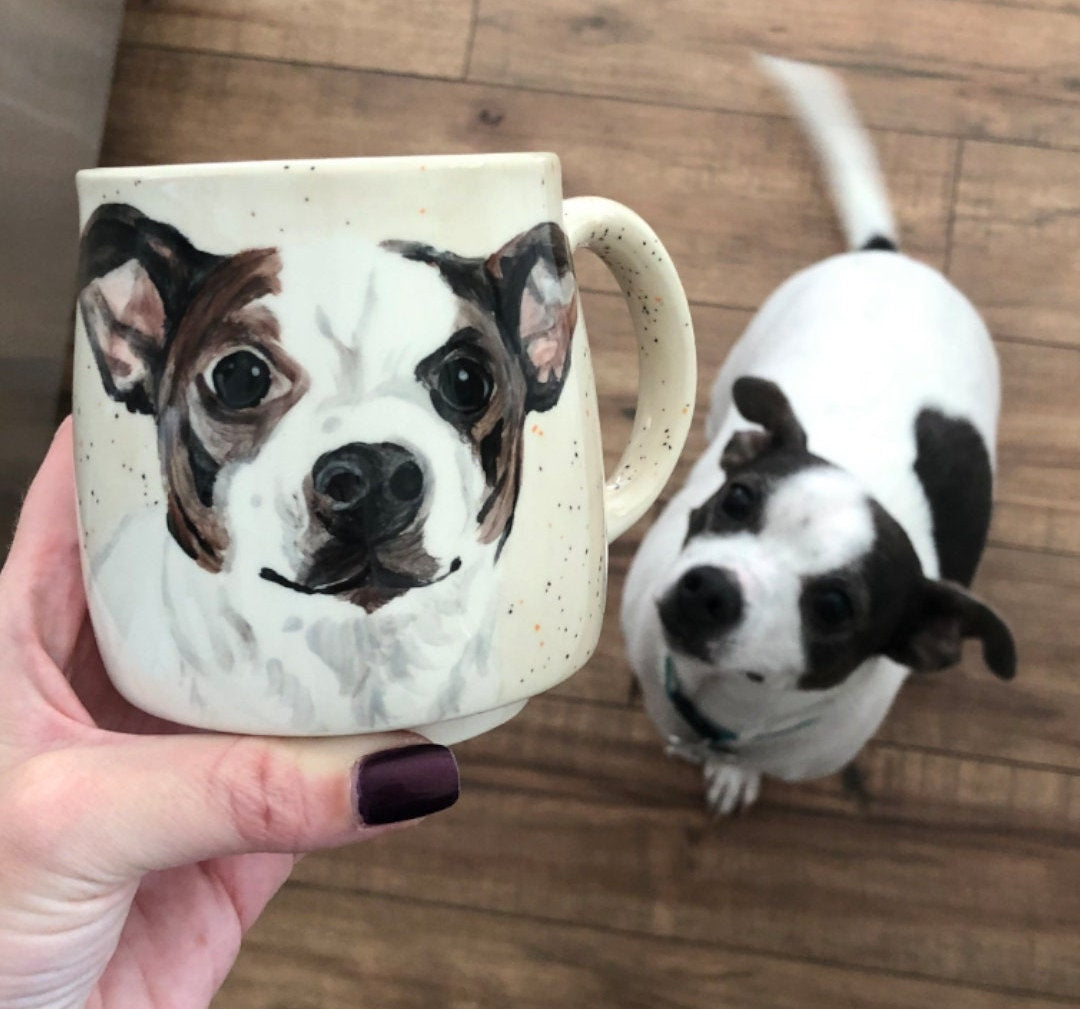 手描きペットカスタムマグ 猫マグ 犬マグ ペットマグ-welikecustom-MJ