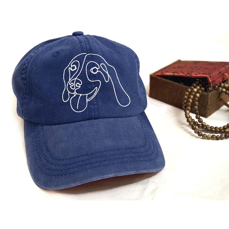 あなたのペットの犬の写真を使ったパーソナライズされた野球帽 刺繍されたペットの帽子-welikecustom-MJ